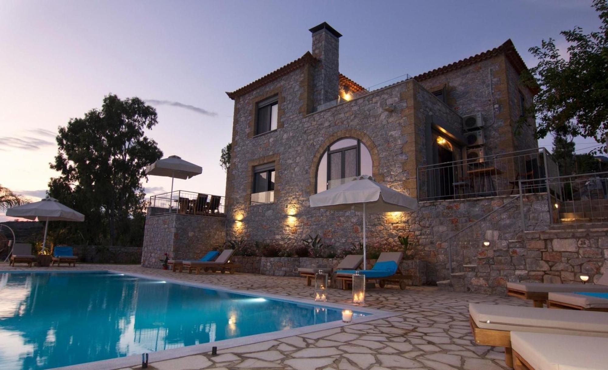 Elsa Villa By Elrin Villas Mani Neokhorion  Exteriér fotografie