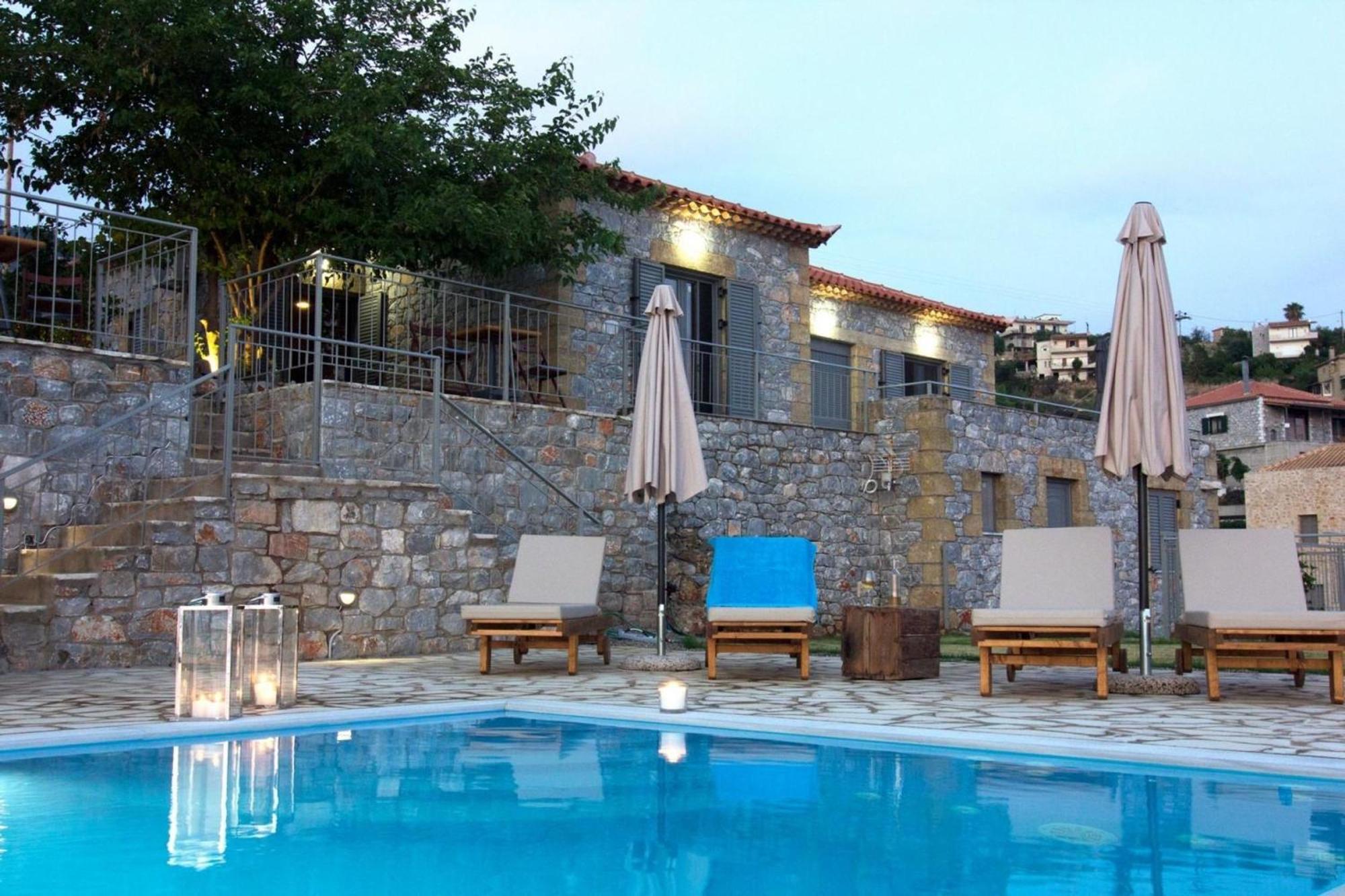 Elsa Villa By Elrin Villas Mani Neokhorion  Exteriér fotografie